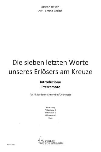 Die sieben letzten Worte unseres Erlösers am Kreuze - Partitur