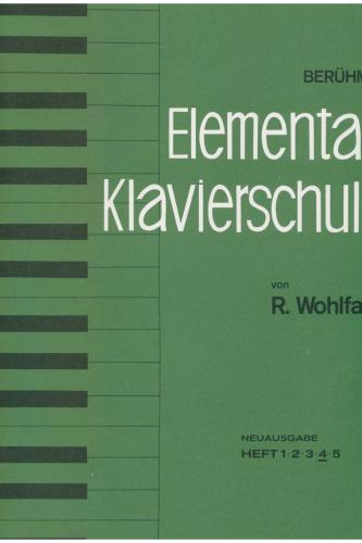Berühmte Elementare Klavierschule Heft 4